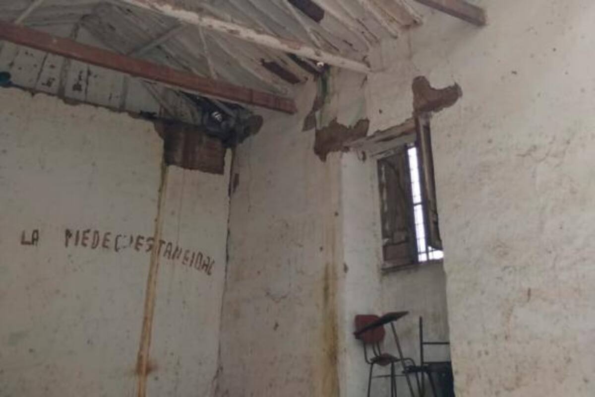 Aunque la sede C del colegio Balbino García no se encuentra dentro del Plan de Infraestructura Educativa, la Alcaldía de Piedecuesta gestiona la consecución de dos mil millones de pesos para remodelar completamente la institución. (Foto: Suministrada/VANGUARDIA LIBERAL)