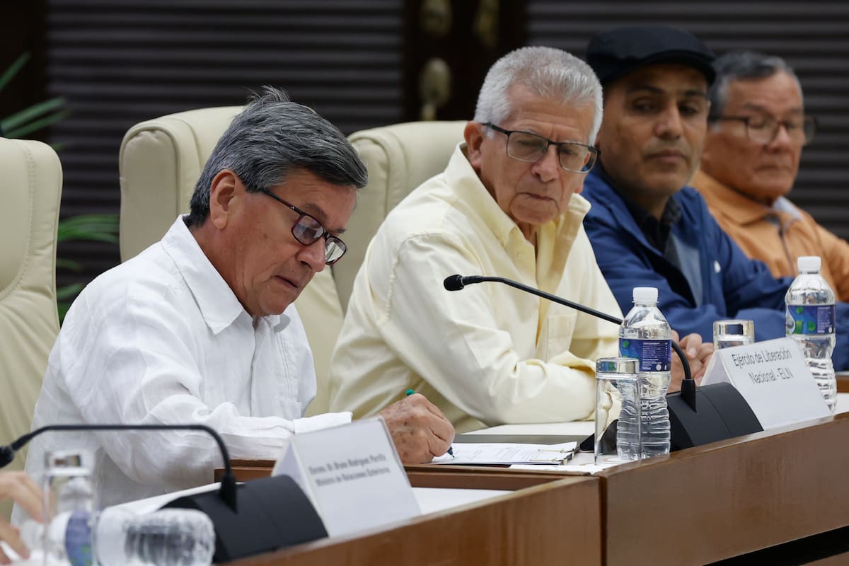 Pablo Beltrán, jefe negociador del Ejército de Liberación Nacional (ELN). // EFE.