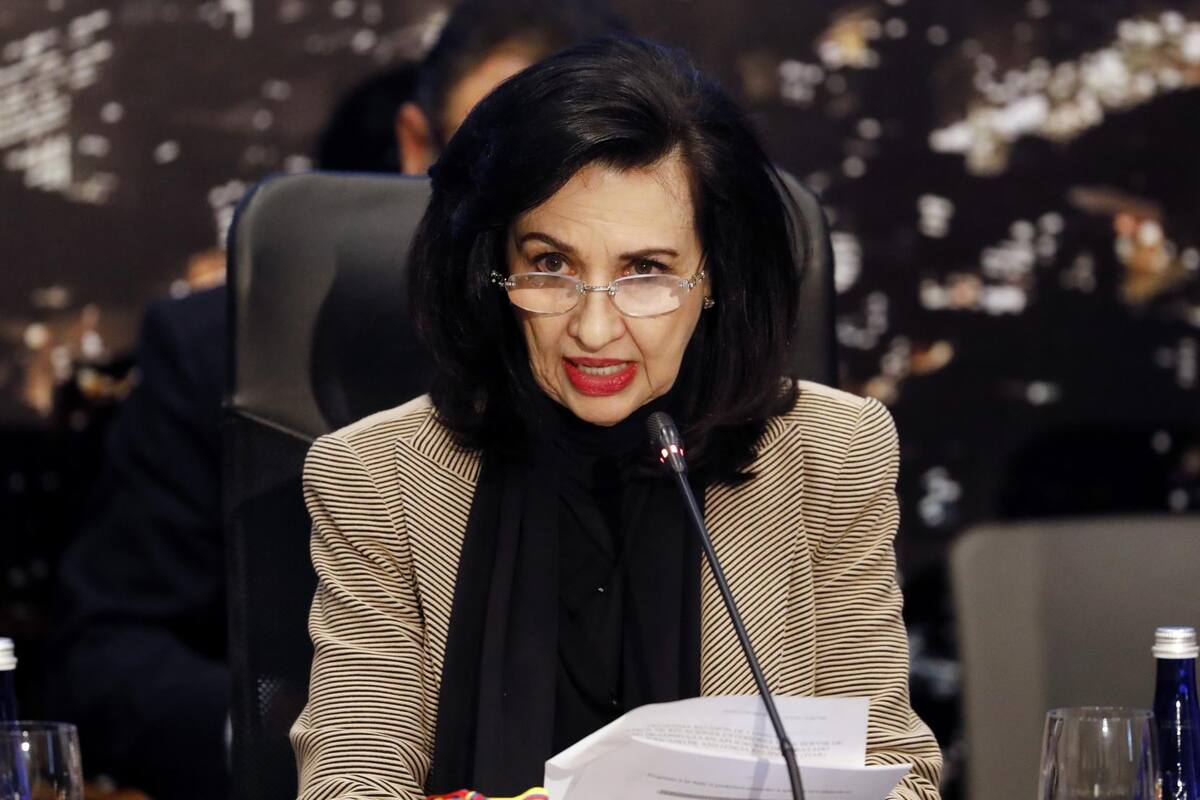 En la imagen, la canciller colombiana, Claudia Blum. Foto: EFE