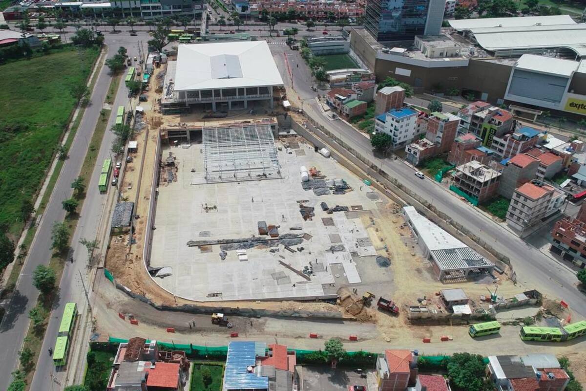 El portal de Piedecuesta, de acuerdo con el último informe oficial, no ha tenido retrasos en la ejecución de los trabajos de construcción. Su avance es del 65% aproximadamente. (Foto: Suministrada / VANGUARDIA)