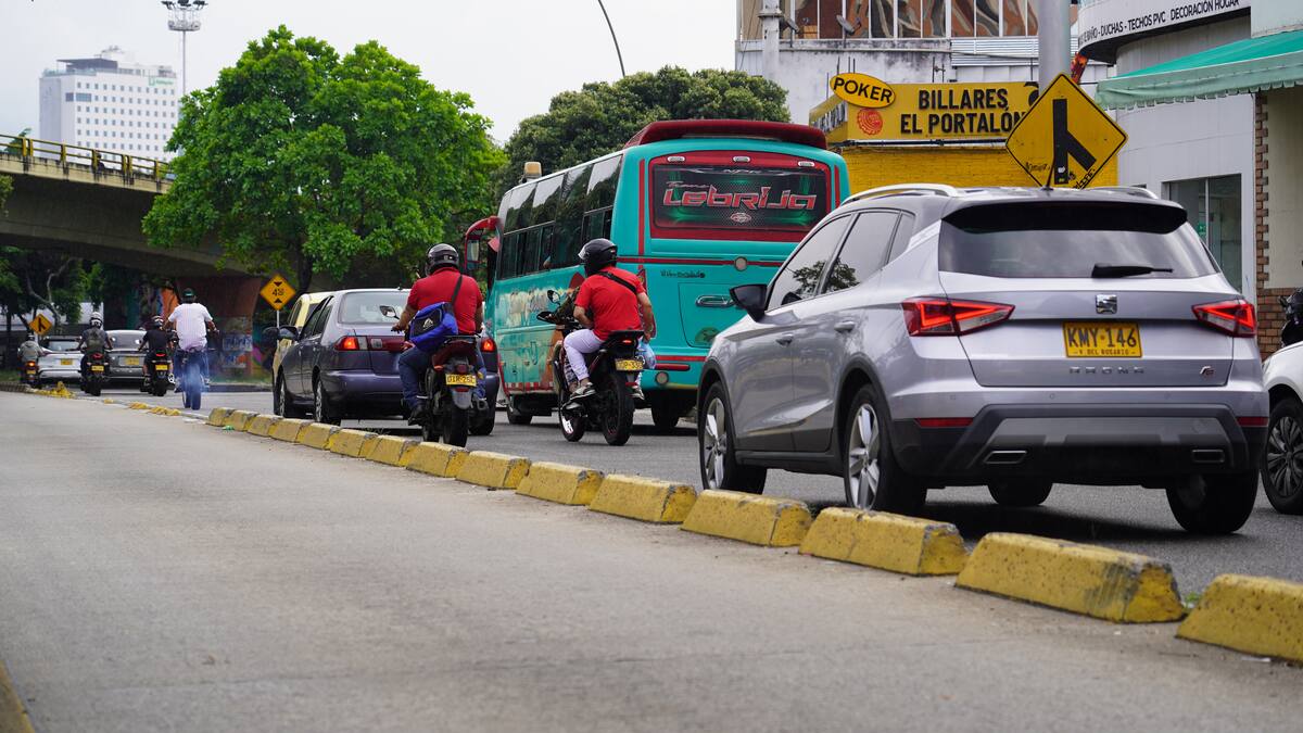 Cerca de 900.000 vehículos circulan por el área metropolitana de Bucaramanga.