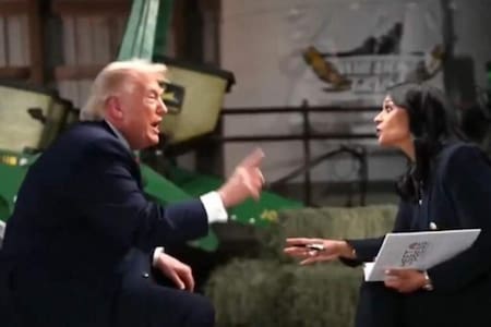 Video: Trump insulta a periodista en vivo, la llama “corrupta” y abandona la entrevista