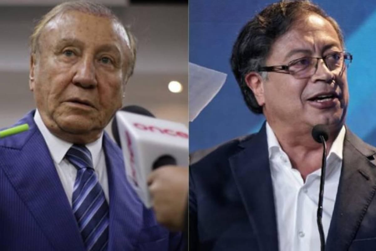 Rodolfo Hernández, candidato de la Liga de Gobernantes Anticorrupción, y Gustavo Petro, candidato del Pacto Histórico. El País/ VANGUARDIA