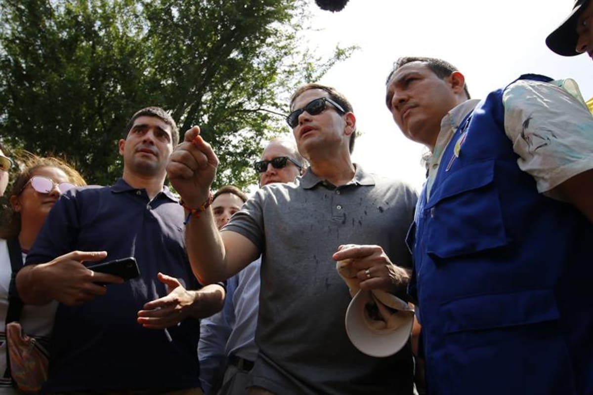 Senador estadounidense Marco Rubio ya está en Cúcuta para supervisar misión humanitaria