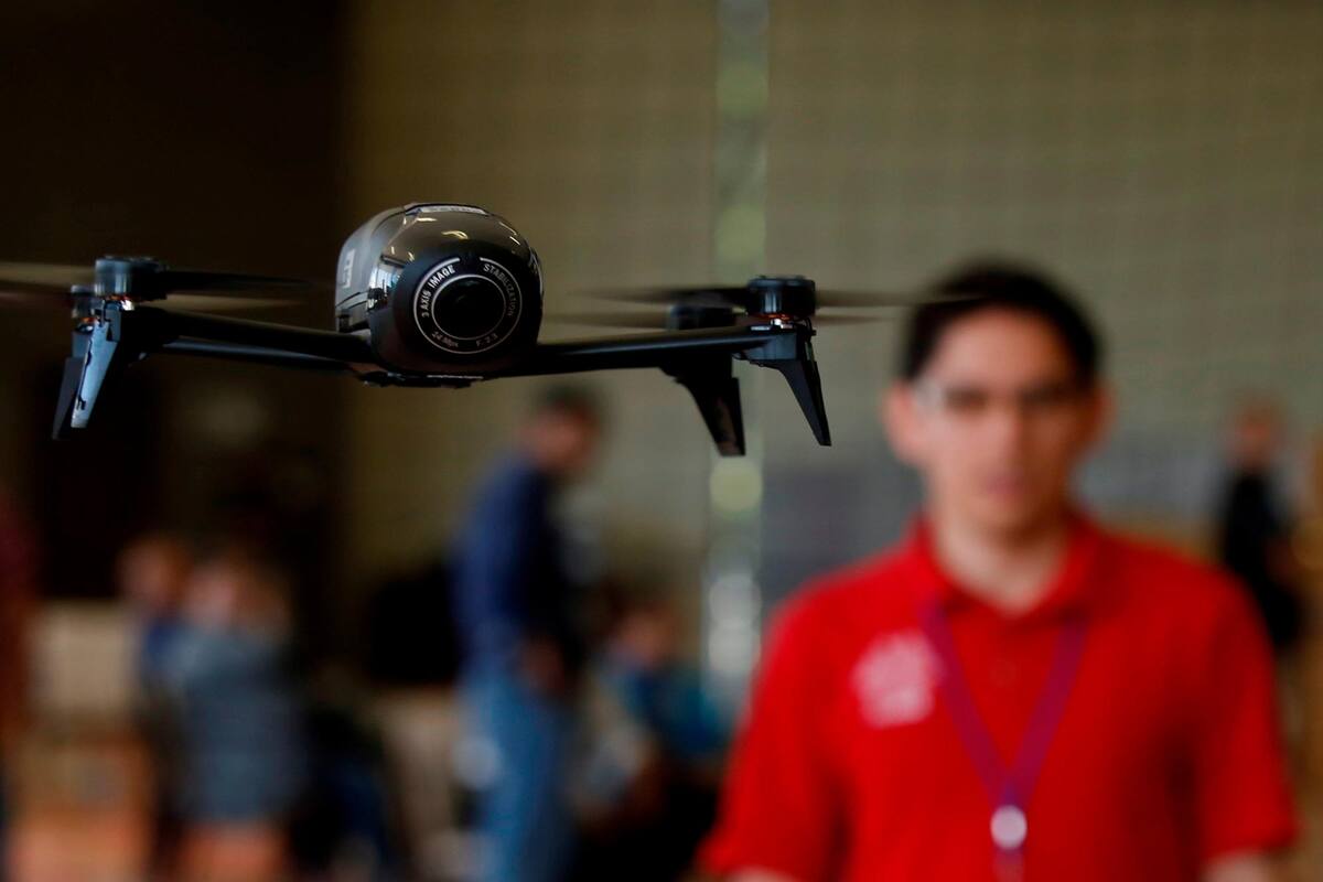 Estudiantes volaron drones durante la edición número 11 del Torneo Mexicano de Robótica, que se llevó a cabo en la ciudad de Guadalajara en el estado de Jalisco.