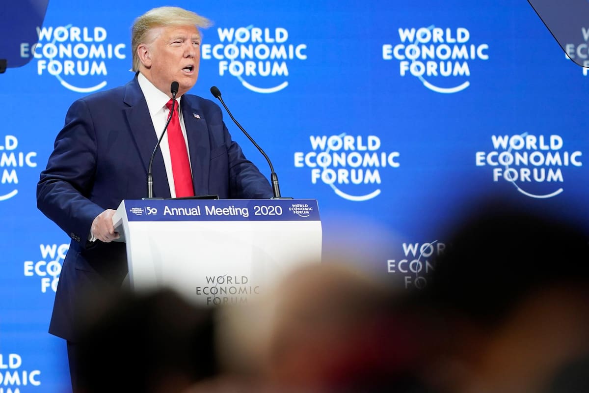 Trump expuso en Davos su triunfo en las negociaciones con China y México (Foto: EFE)