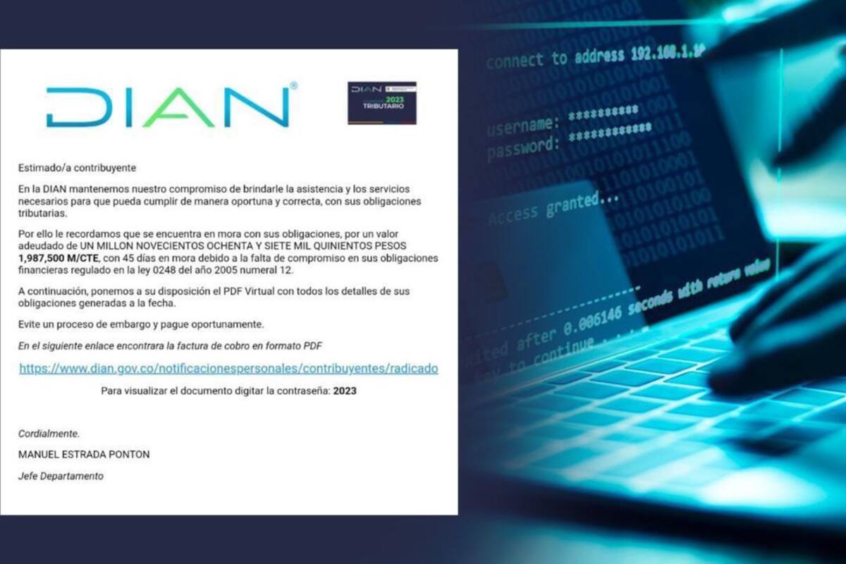 Este es el mensaje que está llegando por correo. Montaje con fotos de redes sociales / VANGUARDIA