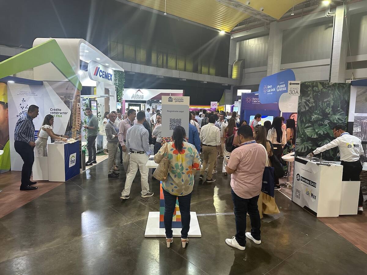 En el ‘Congreso Colombiano de la Construcción, reactivación sostenible: nuevas oportunidades desde las regiones’, también se realiza una muestra comercial.