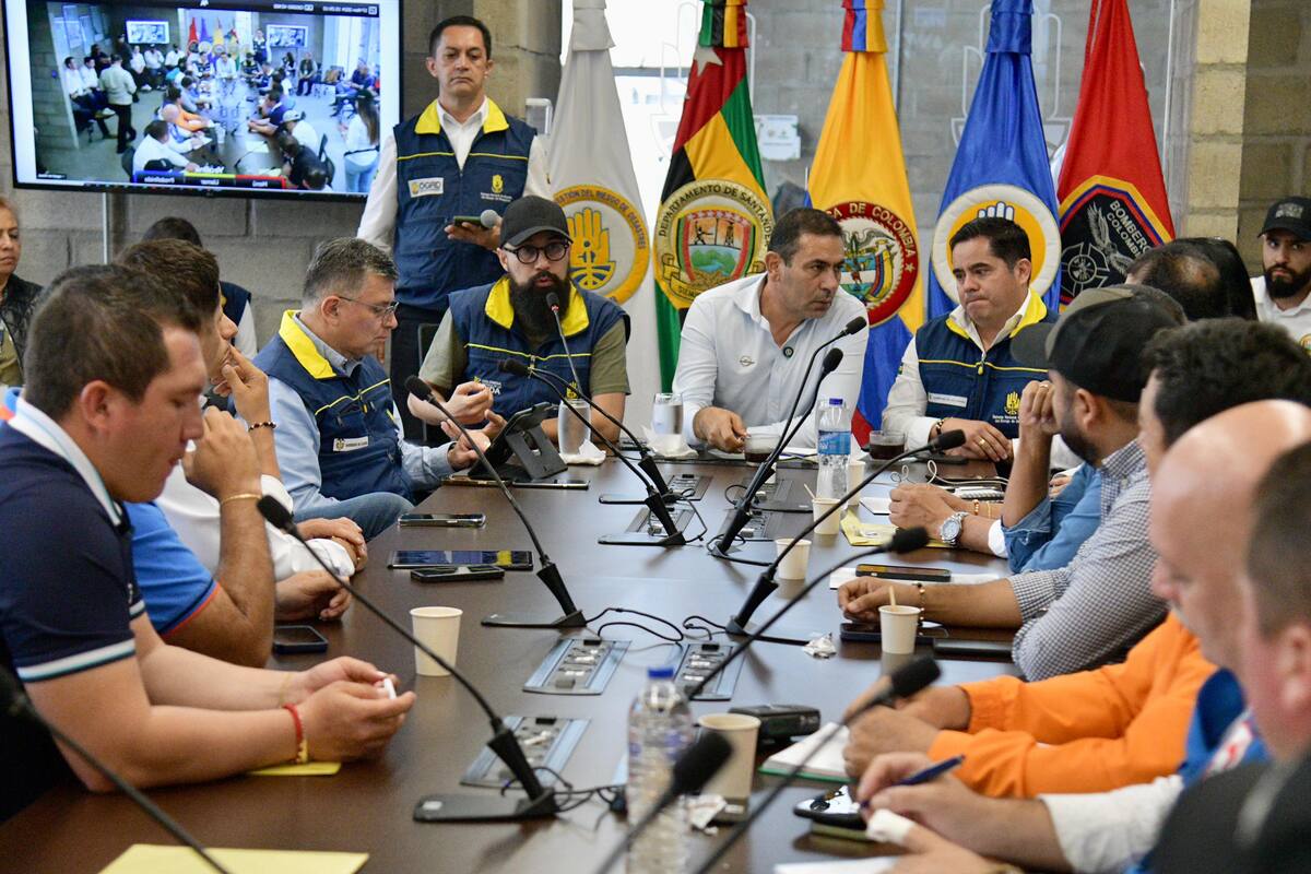Autoridades locales, regionales y nacionales se reunieron para adoptar medidas para ayudar a las comunidades afectadas por el invierno en Santander.