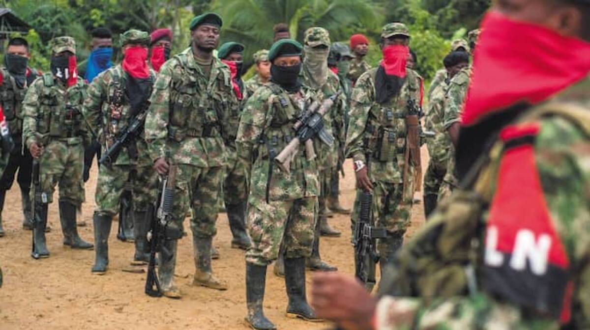 Miembros de la guerrilla del Eln. Tomada de internet /