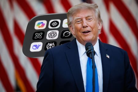 Trump advierte sobre una “conspiración” contra la IA y dice que China sería la beneficiada