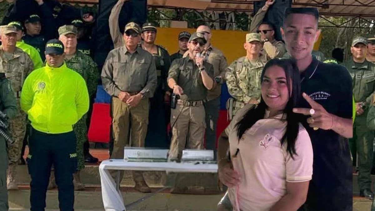 Desde Riohacha, Abelardo De La Espriella confirma la muerte de ‘Bendito Menor’ y su apreja 'la Bebecita': esto dijo del operativo. //Foto: @Mindefensa.