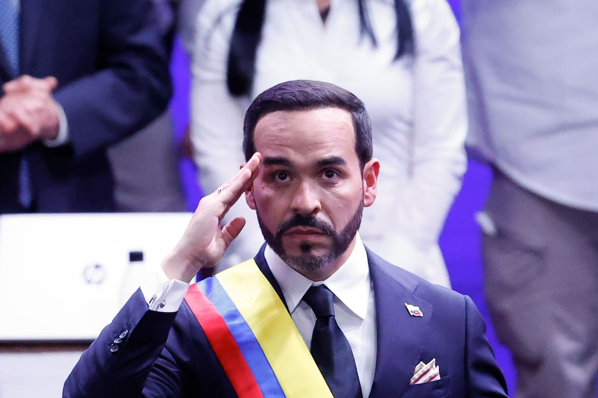 Abelardo de la Espriella reacciona tras jurar como presidente de Colombia para el periodo 2026-2030. //EFE - Mauricio Dueñas Castañeda.