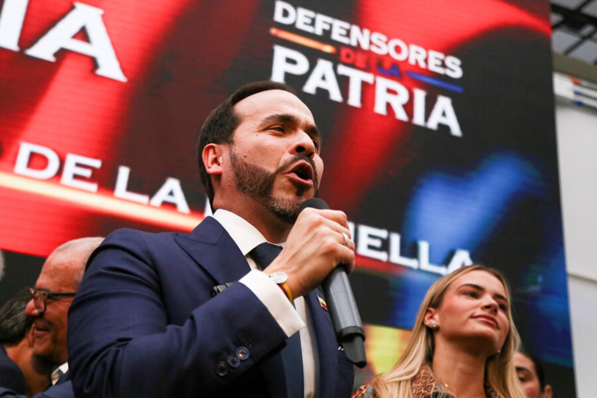 Abelardo De la Espriella, candidato presidencial del movimiento Defensores de la Patria.