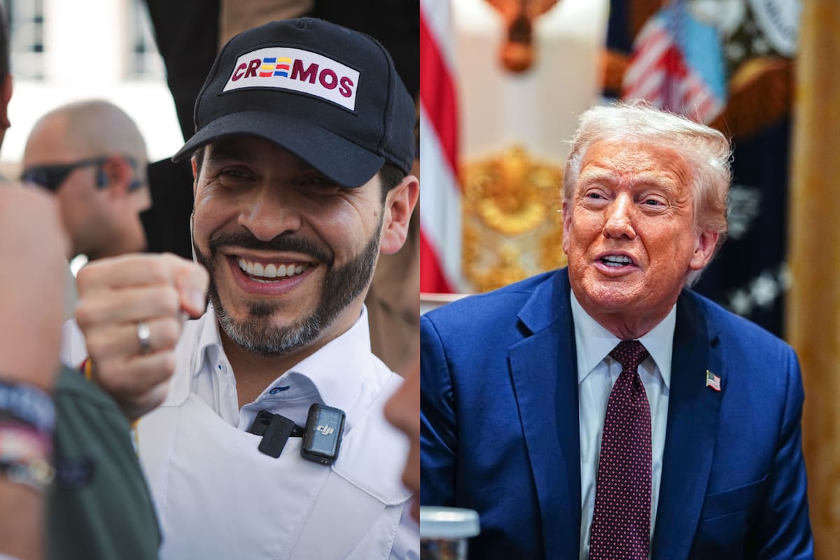 El presidente de Estados Unidos, Donald Trump, felicitó al candidato presidencial de Colombia Abelardo De la Espriella tras su victoria en la primera vuelta presidencial. // Fotos: Colprensa - EFE.