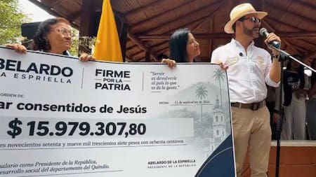 Abelardo De La Espriella donó su primer sueldo como presidente a dos ancianatos de Quindío