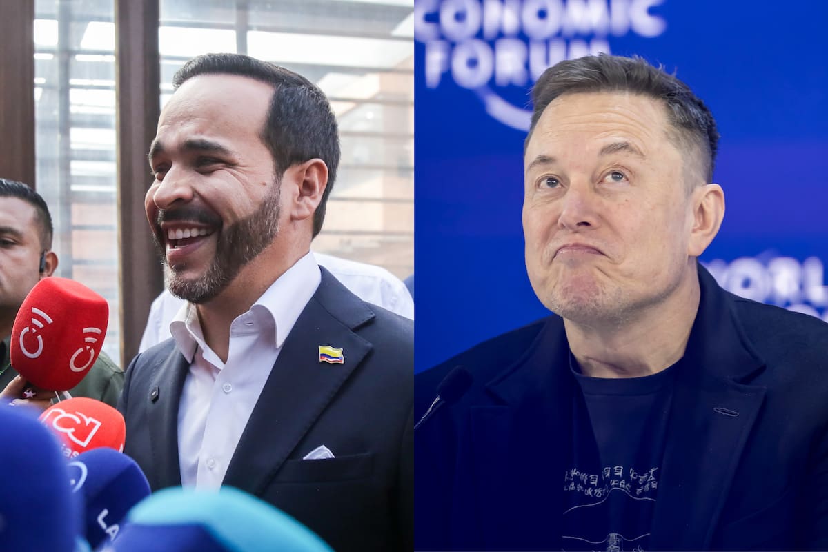 El candidato presidencial Abelardo De la Espriella y el magnate Elon Musk. // Foto: Colprensa - EFE.
