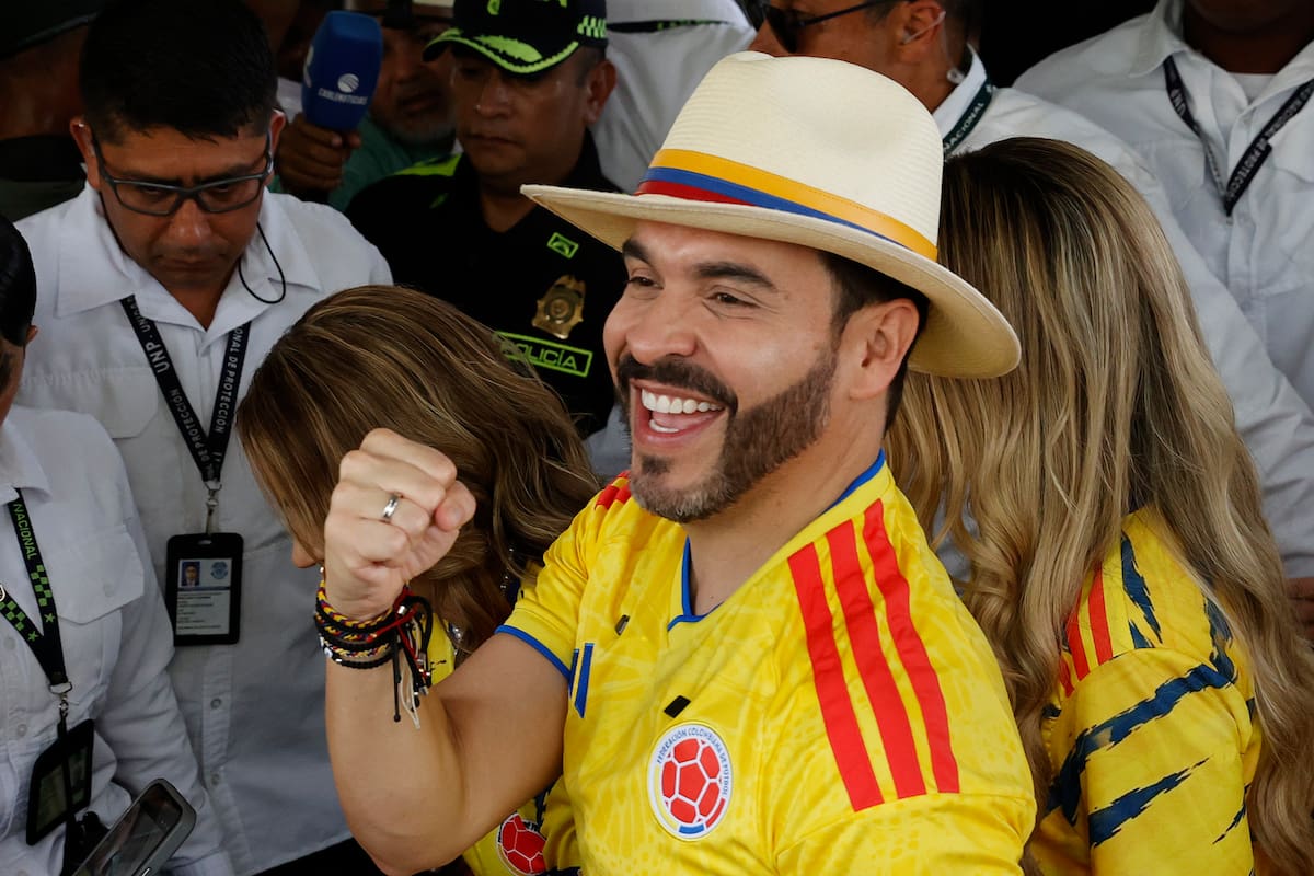 Fotografía del candidato a la presidencia de Colombia Abelardo de la Espriella reacciona en Barranquilla (Colombia).EFE/ Mauricio Dueñas Castañeda