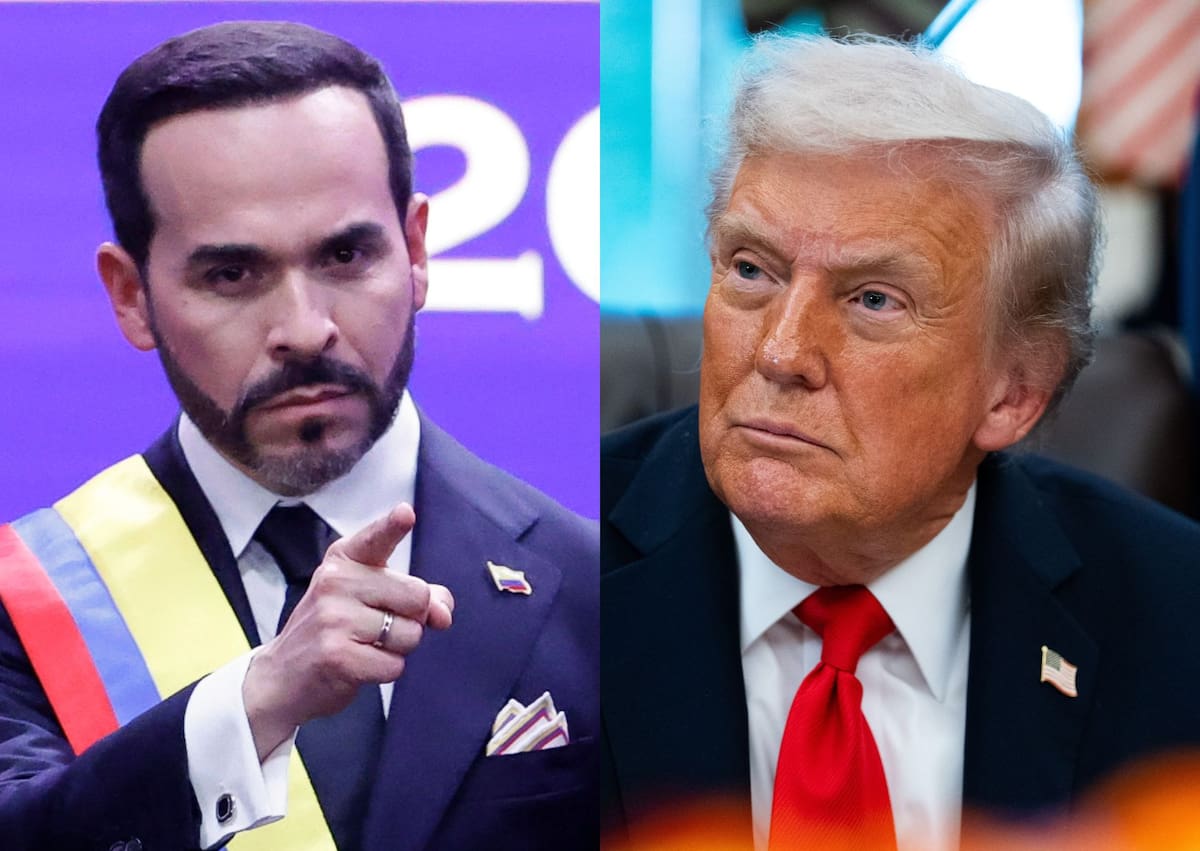 El presidente de Colombia, Abelardo de la Espriella y su homólogo estadounidense, Donald Trump. //Imagen creada con fotos de EFE.