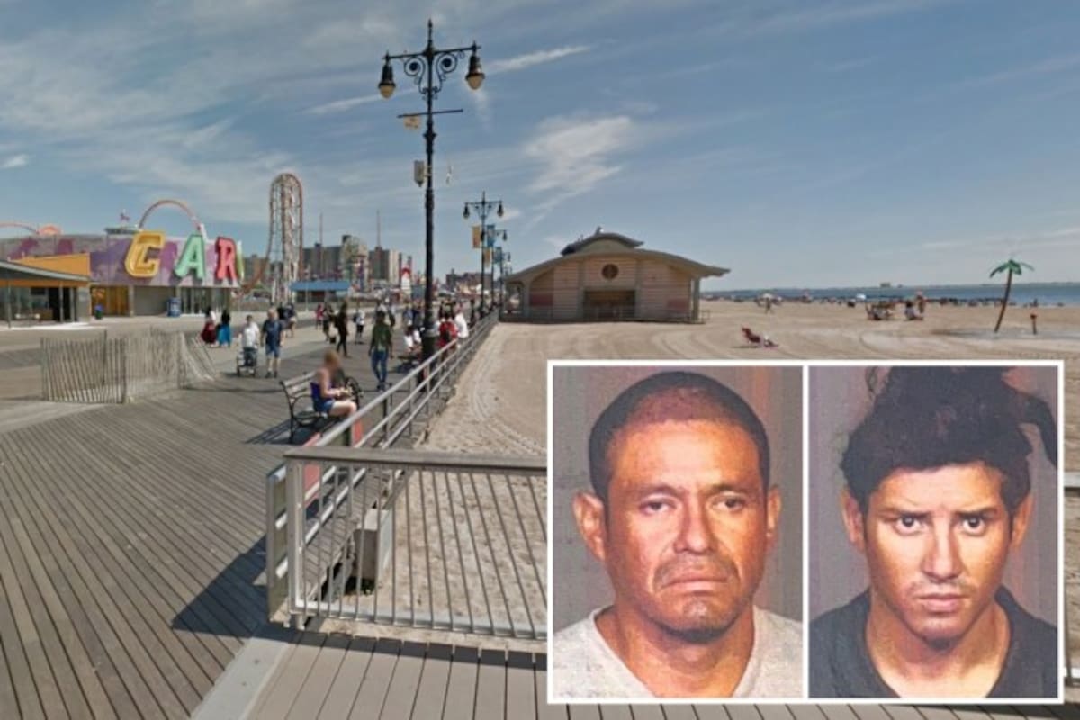 David Davon Bonilla, de 24 años, y Leovando Morena, de 37 años, fueron arrestados después de que la policía dijera que atacaron a una mujer de 46 años debajo del paseo marítimo. Tomada de X //