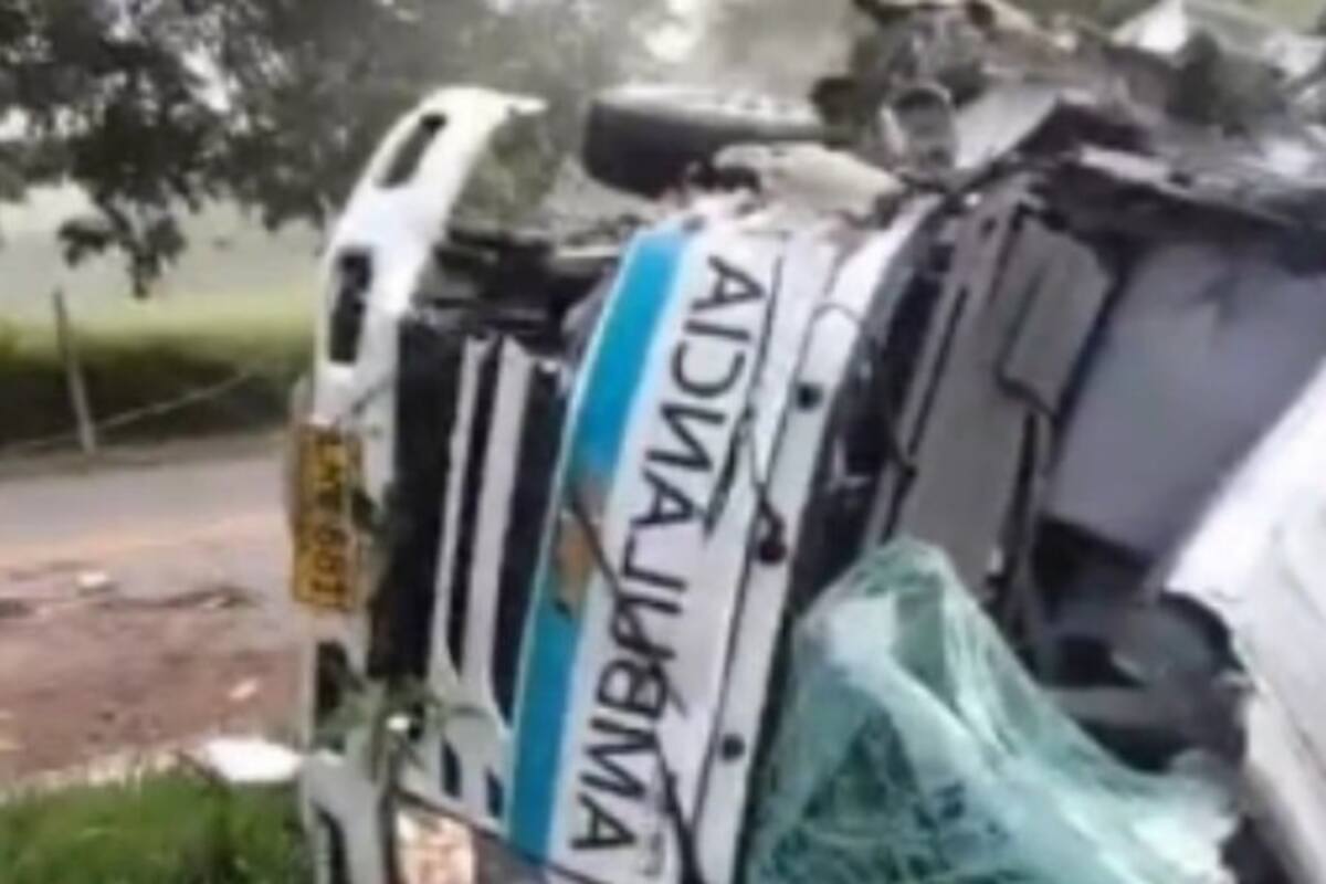 El siniestro ocurrió en la vía Cisneros-Puerto Berrio, Antioquia.
Foto: captura de video.