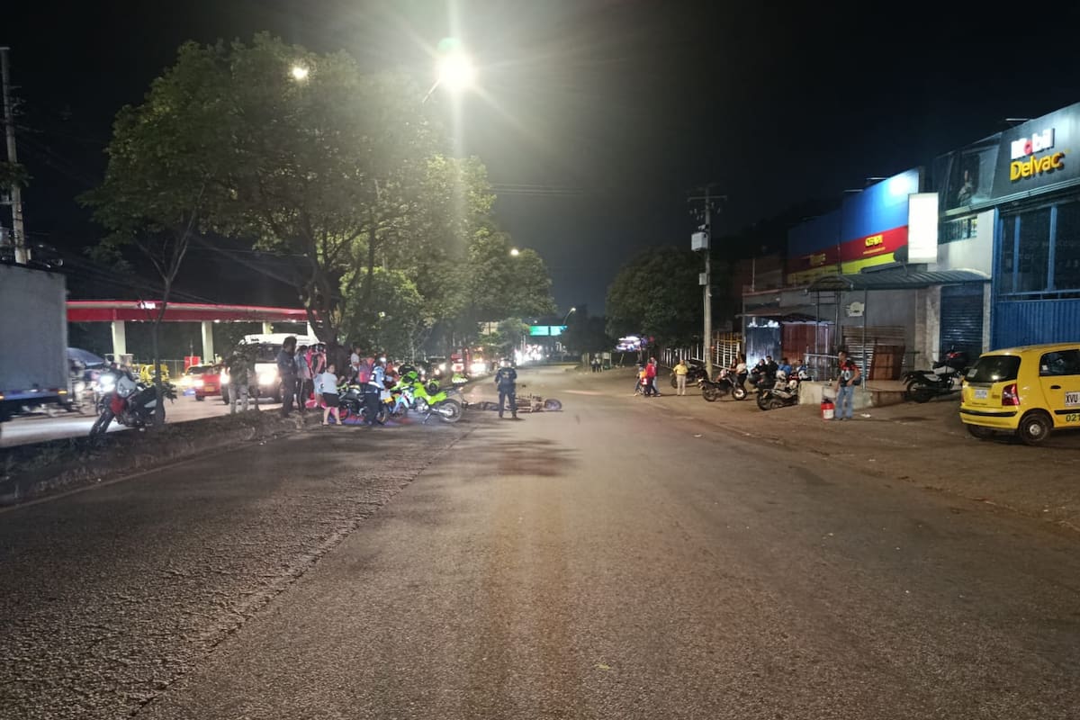 El siniestro ocurrió en la vía entre Bucaramanga y Girón.
Foto: Suministrada.