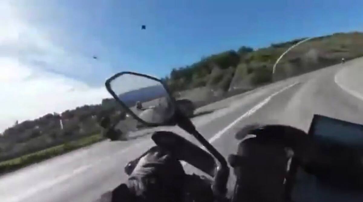 Accidente mortal filmado en una autopista cerca de Osmaneli, Turquía. Para Suat Yakar, de 59 años, este viaje fue el último.