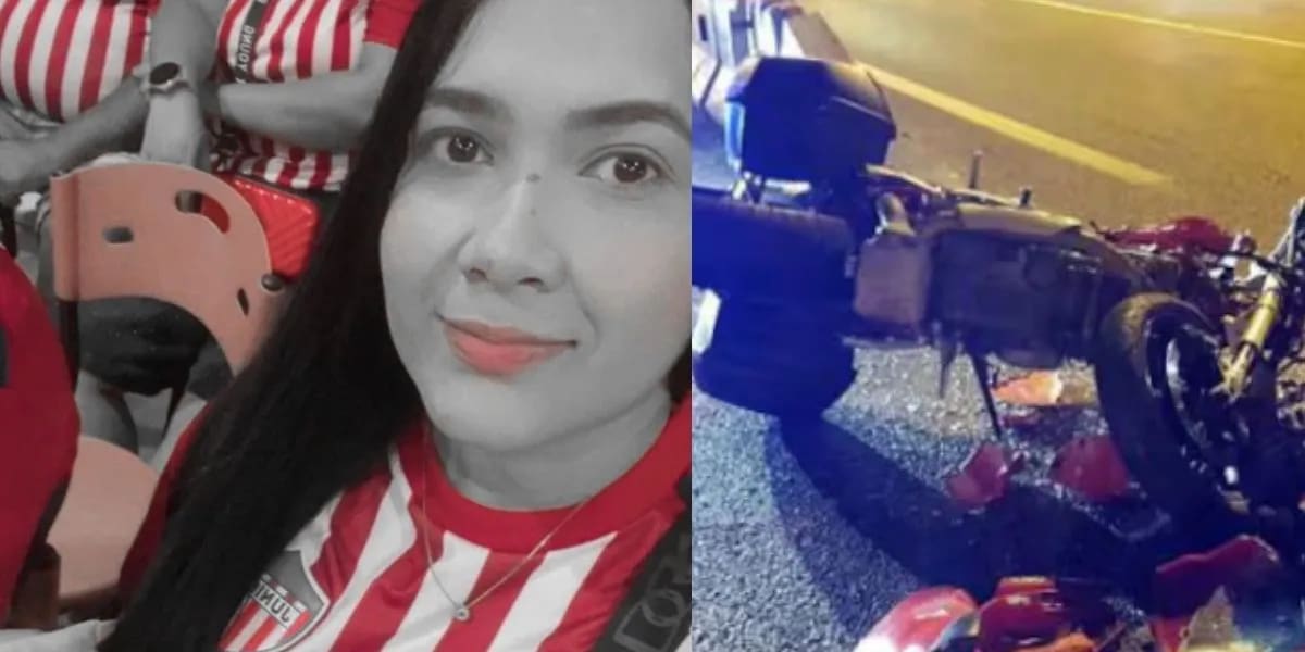 Accidente de tránsito donde murió Oriana Fonseca Ortega, hincha del Junior.