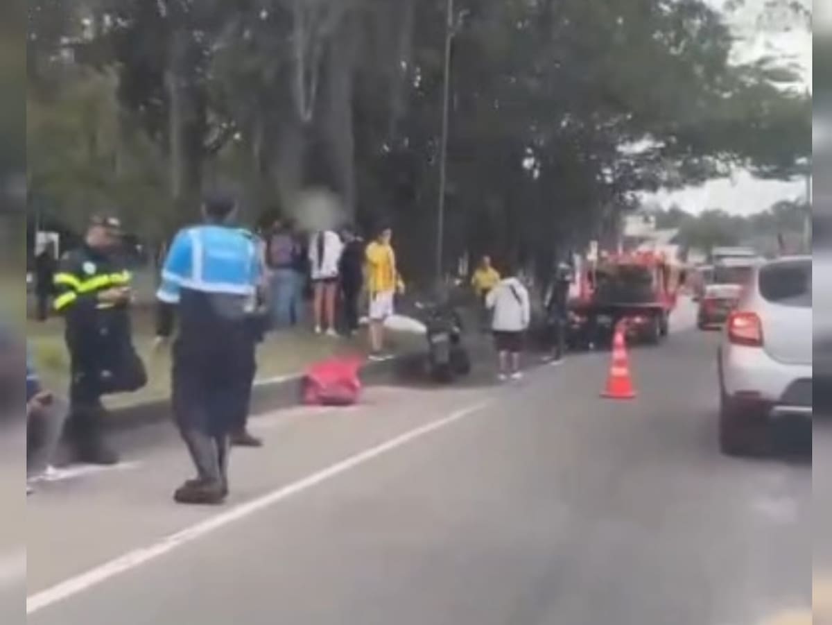 Una persona murió en grave accidente entre Piedecuesta y Floridablanca.
Foto: captura de video.