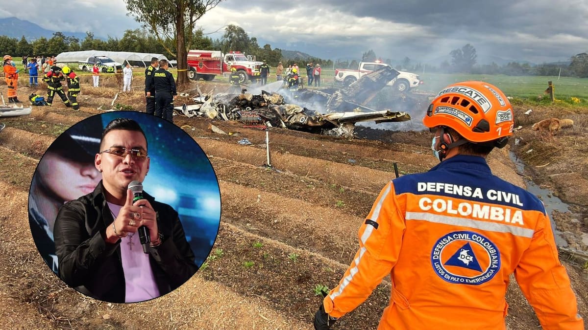 Yeison Jiménez y su equipo murieron en un accidente aéreo ocurrido en Boyacá el sábado 10 de enero de 2026. FOTO: Defensa Civil de Colomnia, EFE