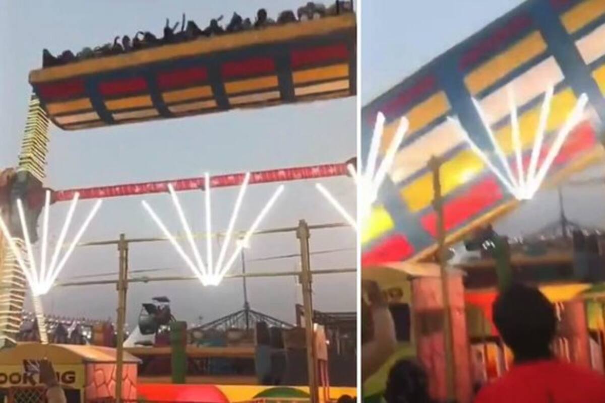 Video impactante: atracción se desploma en plena feria en India.