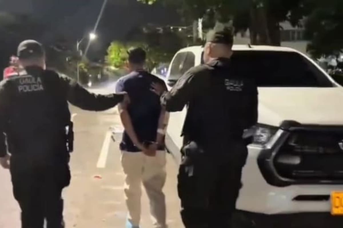 Uno de los presuntos responsables fue capturado por la Policía.
Foto: suministrada.