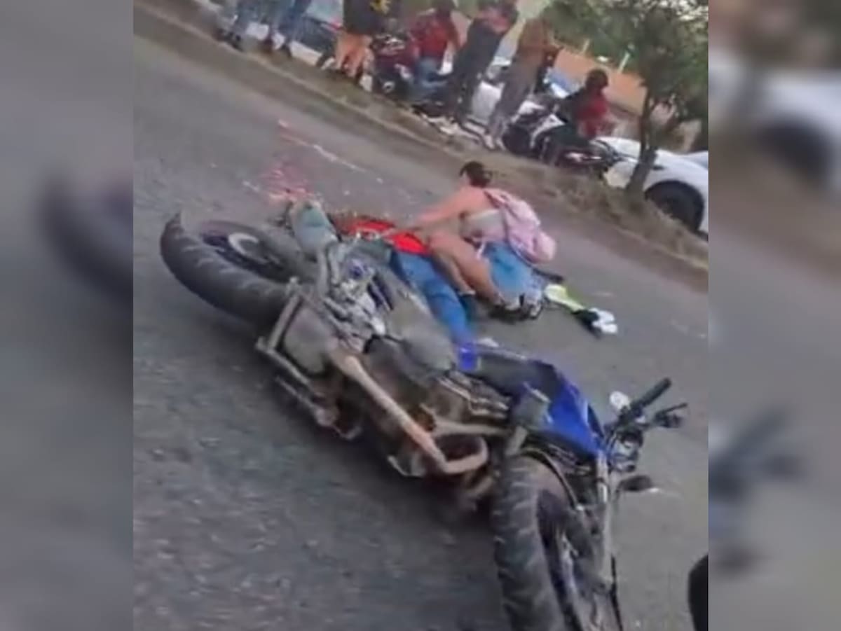 Trágico accidente en la vía Bucaramanga – Girón.
Foto: Captura de video.