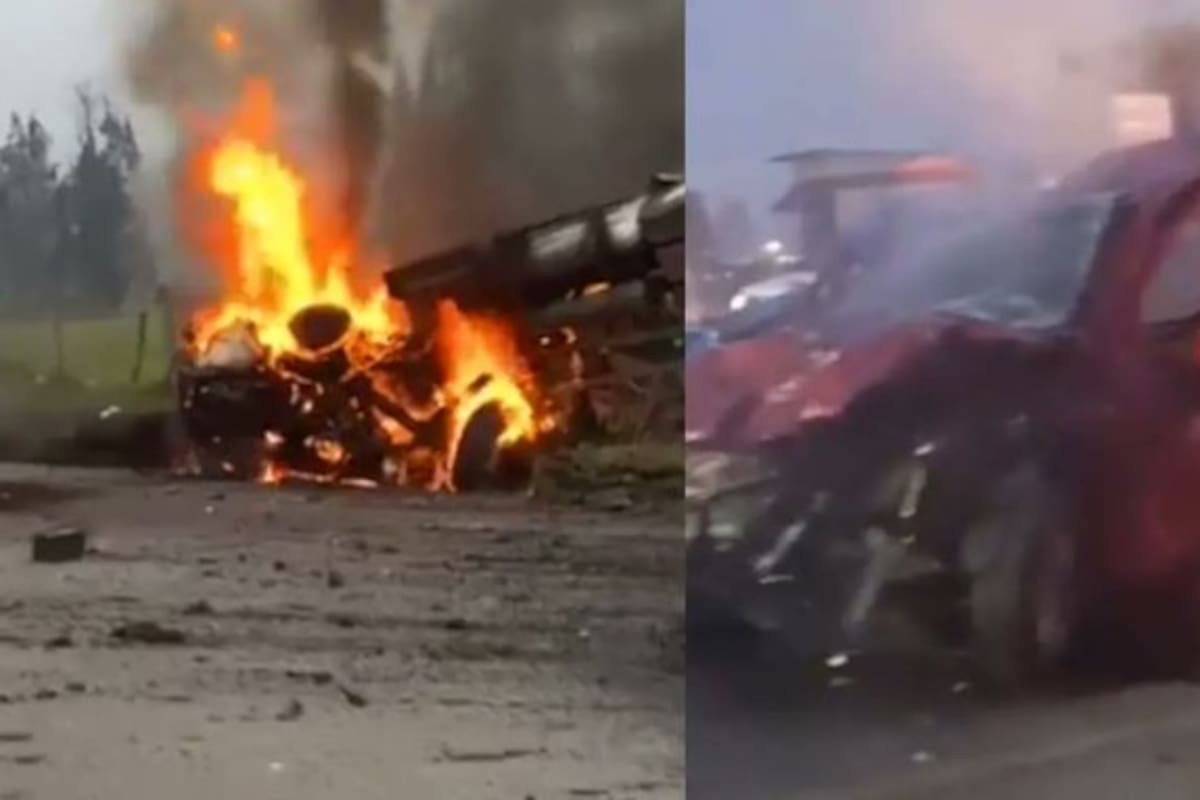 Explosión vía Zipaquirá - Ubaté, en Cundinamarca, deja al menos dos muertos y 19 heridos.
