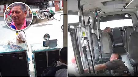 Motociclista chocó contra un bus y terminó dentro del vehículo: conductor cuenta cómo ocurrió