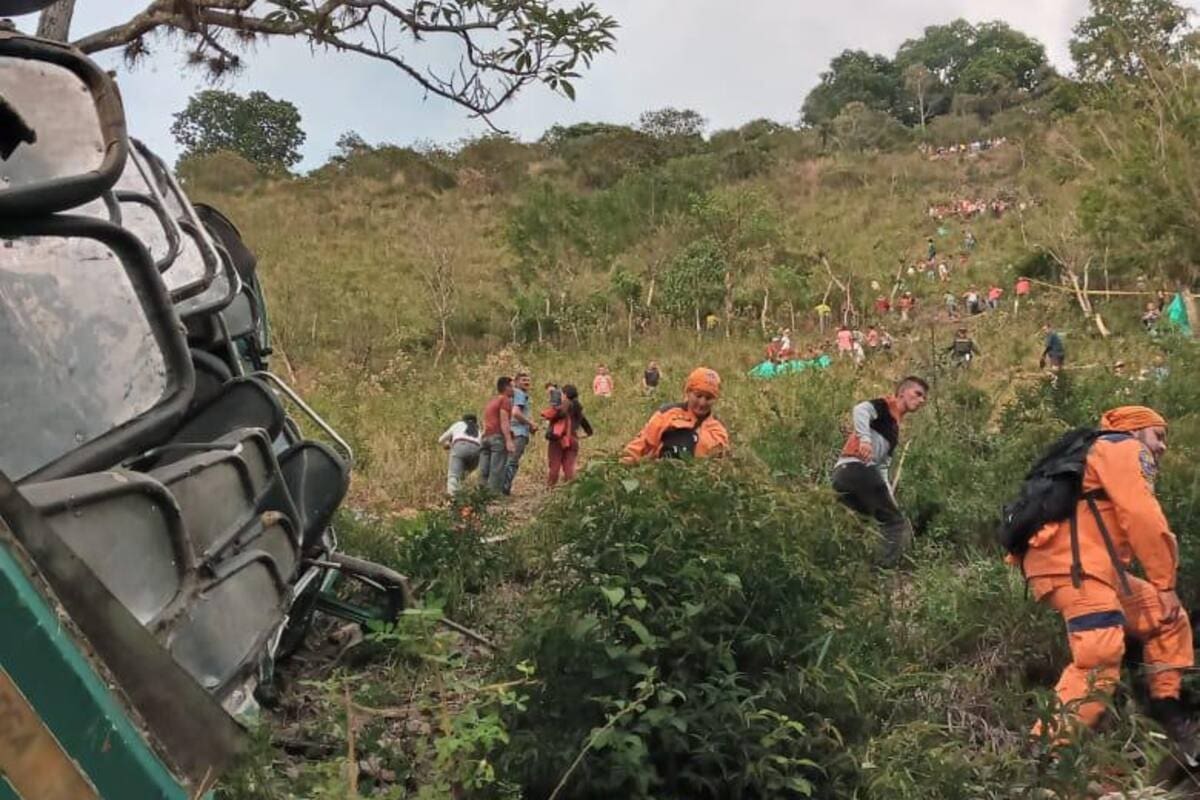 Accidente de bus escolar en San Andrés, Santander.