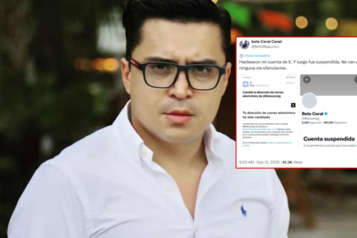 Activista Beto Coral denunció el hackeo de su cuenta de X: “no van a lograr silenciarme” | Fotos Redes sociales
