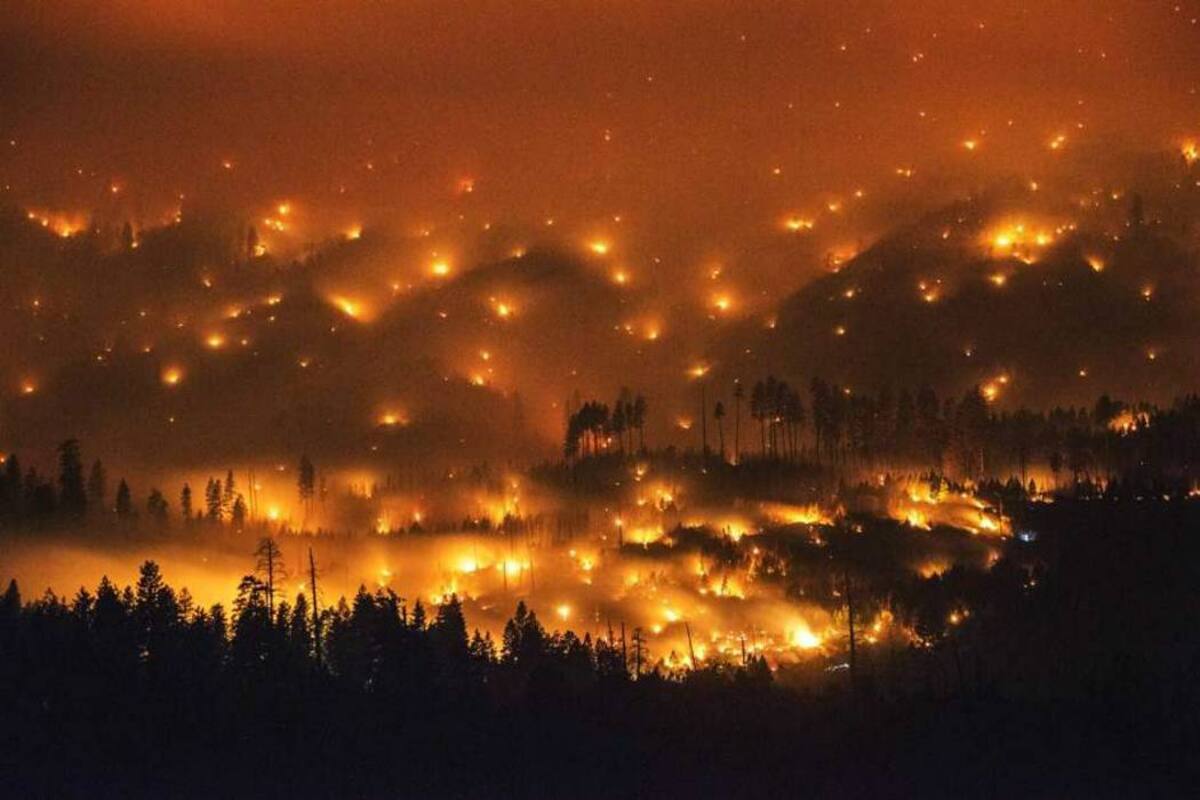 El “Fuego de Rim” es el tercero más grande de todos los incendios en la historia del estado norteamericano de California. (Foto: EFE / VANGUARDIA LIBERAL)