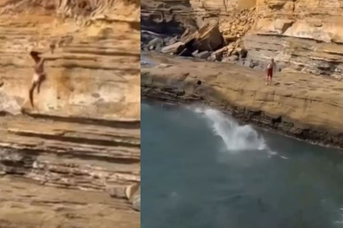 Impactante video: rescatan a un adolescente tras caer de un acantilado en San Diego, California-