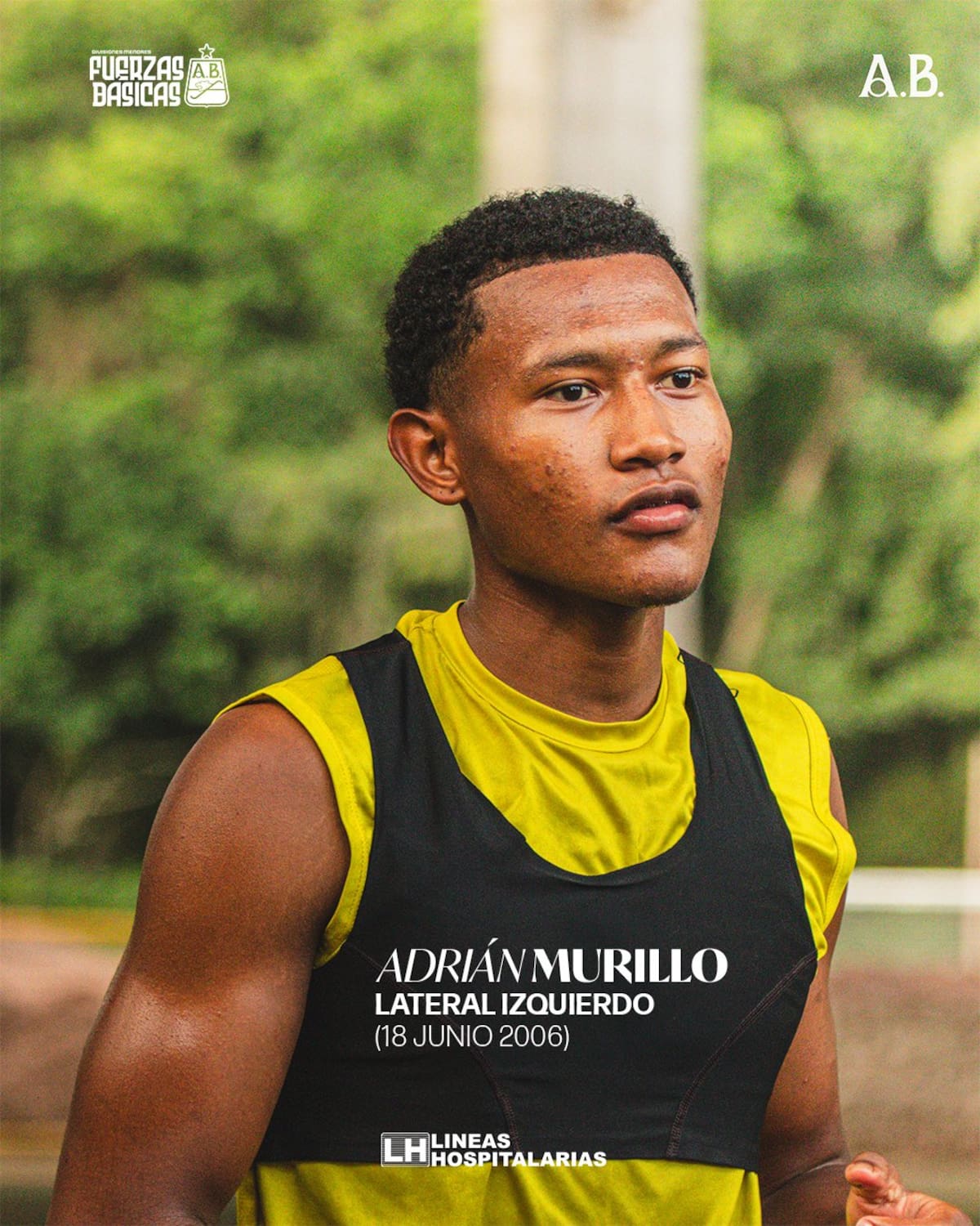 Adrián Murillo espera su oportunidad en el Atlético Bucaramanga. Foto: cortesía Atlético Bucaramanga.