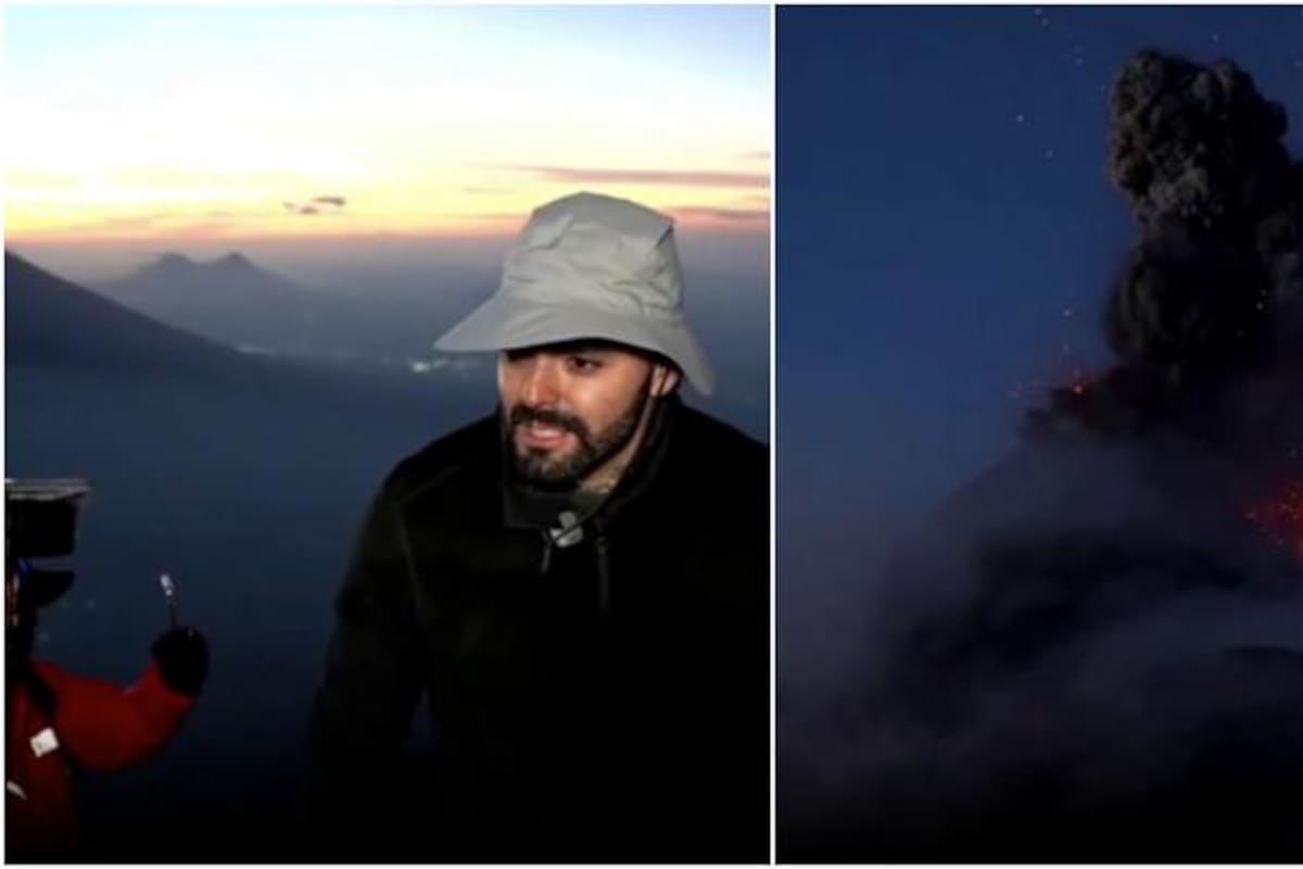 Adriano Zendejas, 'Maestro Shifu', streamer mexicano captó en vivo la erupción del Volcán de Fuego en Guatemala.