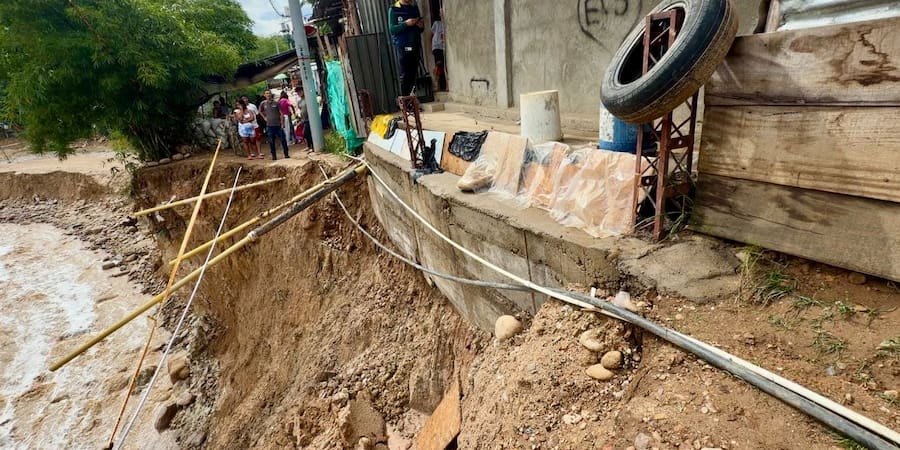 Advierten riesgo para cerca de 250 familias en Bucaramanga