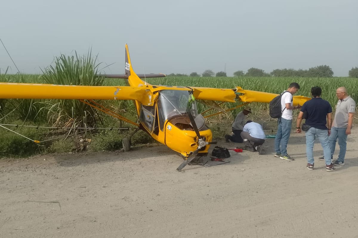 Así quedó la aeronave accidentada en el norte del Cauca.