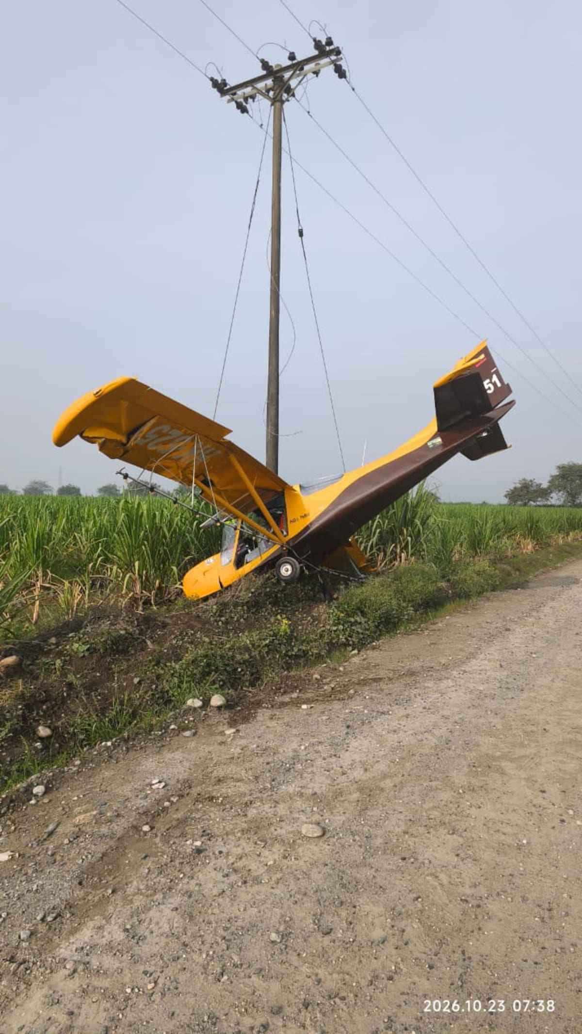 Así quedó la aeronave accidentada en el norte del Cauca. Foto: Suministrada