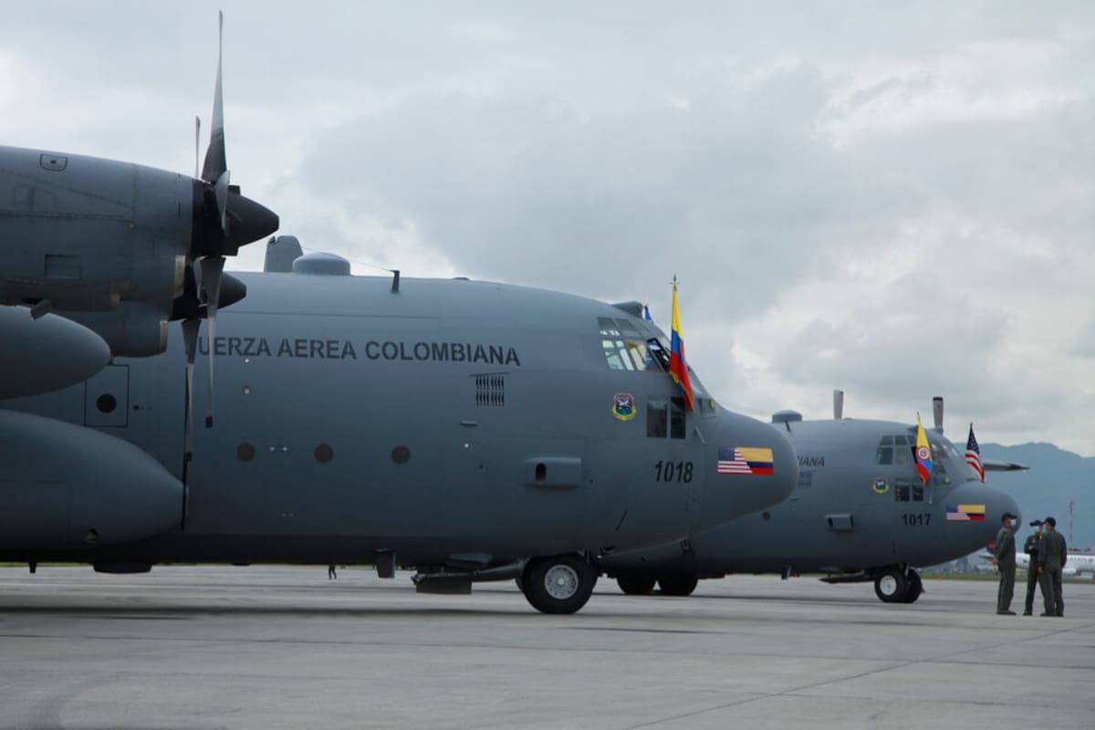 Solo el 19 % de las aeronaves militares en Colombia está asegurado: alerta de la Contraloría.
Foto: Colprensa.