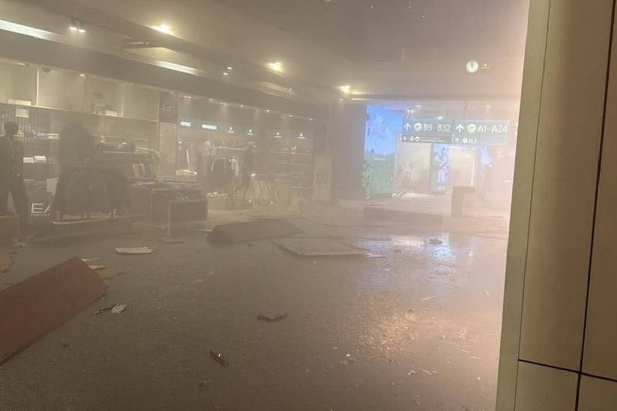 Un dron iraní impacto contra en el Aeropuerto Internacional de Dubái en los Emiratos Árabes Unidos.
Foto: redes sociales.