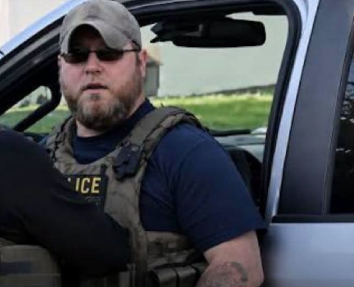 David Michael Brouillette, agente de ICE en Estados Unidos.
Foto: redes sociales.