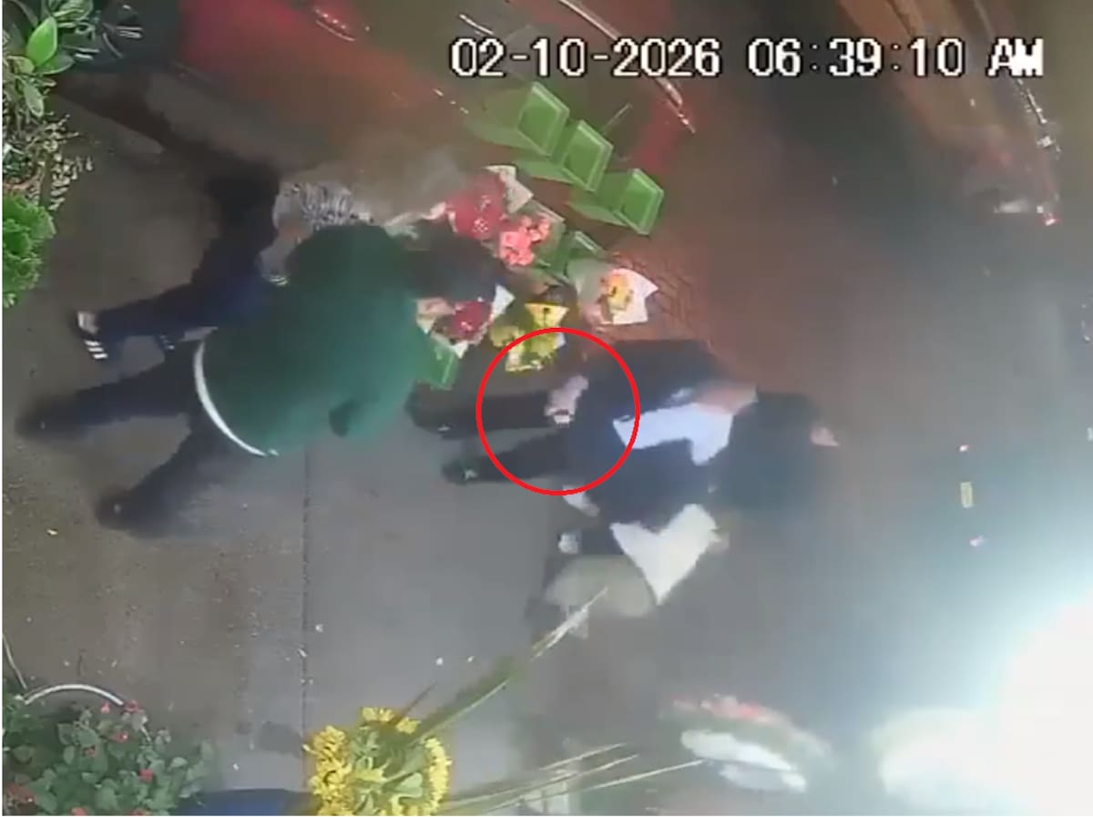 Según la denuncia, el hombre la empujó y presuntamente le causó una fractura en un brazo. Foto: captura de video
