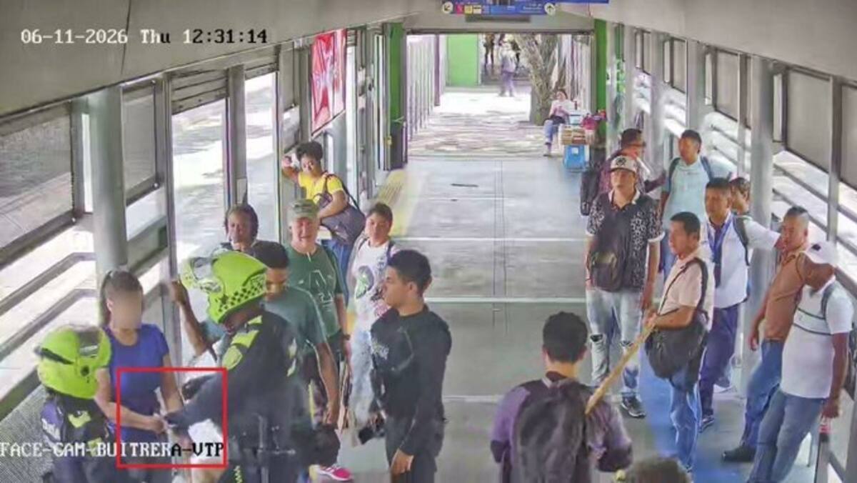 Una guarda de seguridad agredida por una mujer en estación del MIO: 'La arrojó de plataforma, a un metro de altura, hacia el carril de buses.