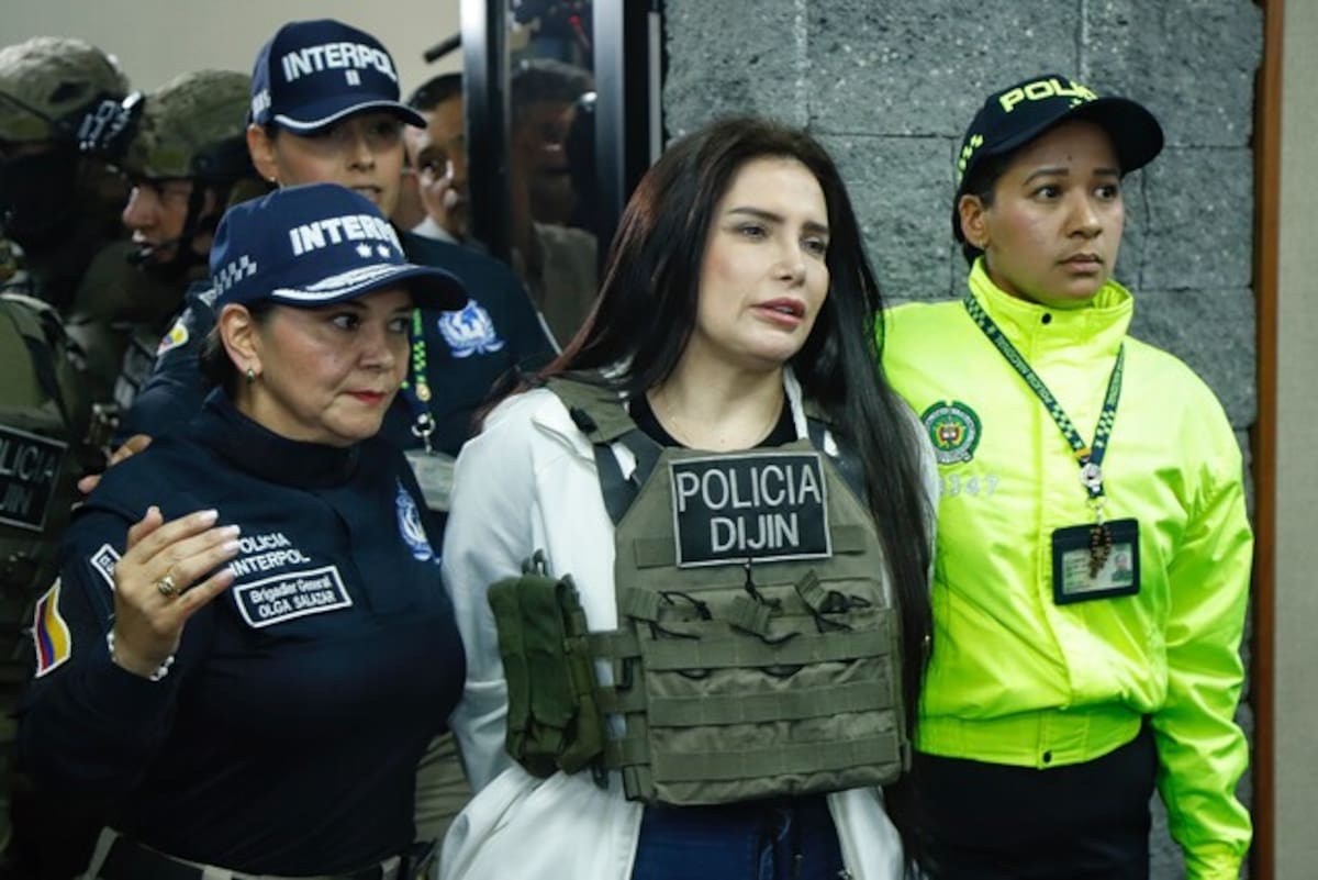 Aida Merlano cuando fue deportaba de Venezuela. // Foto: Colprensa